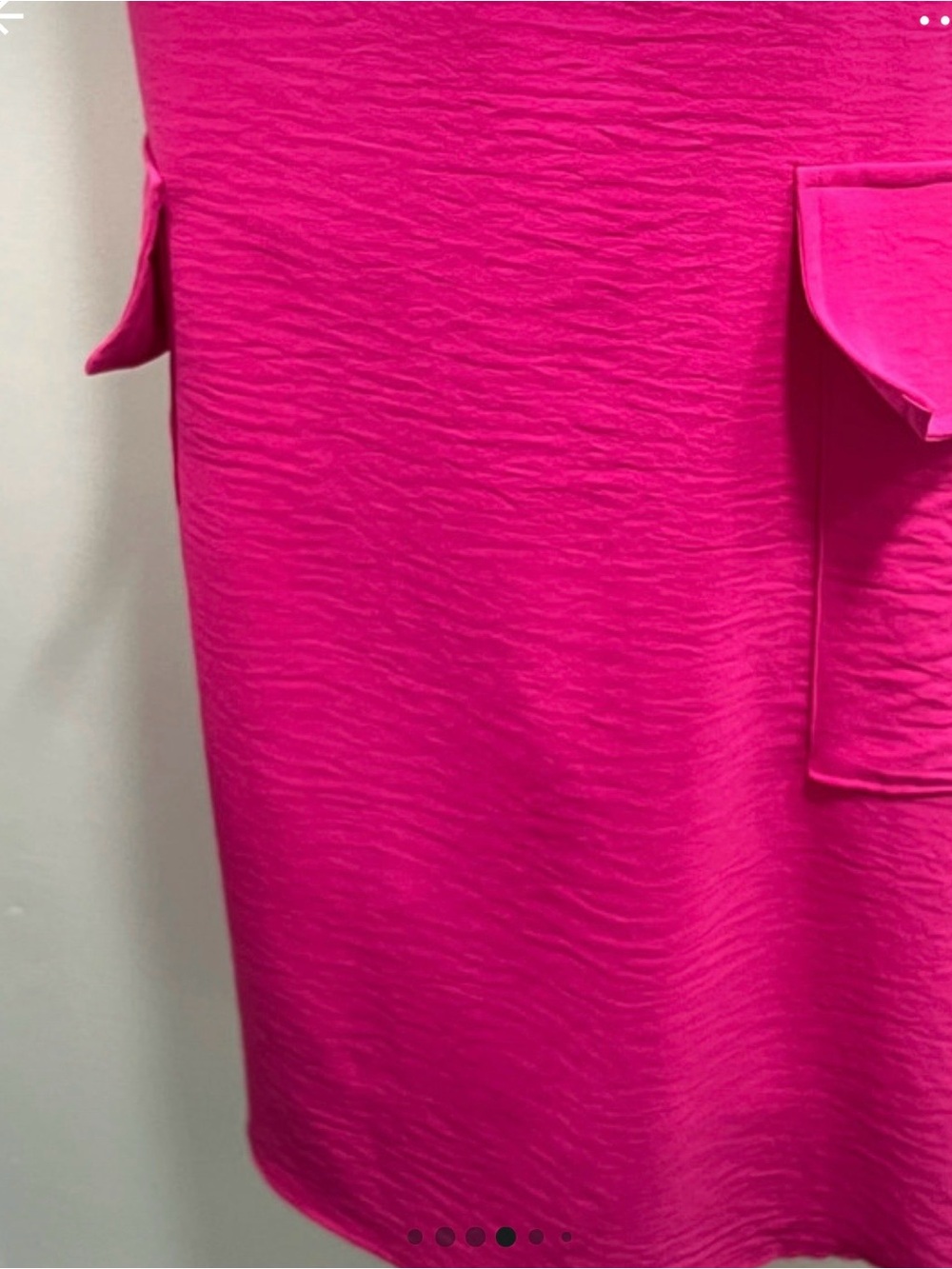 Carmela Bright Pink Spaghetti Strap Tie-Back Women's dress - Picture 5 of 9